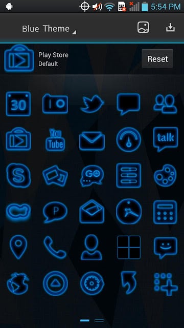 Next Launcher - Blue Theme截图1