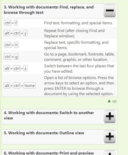 MS Word Keyboard Shortcuts截图5