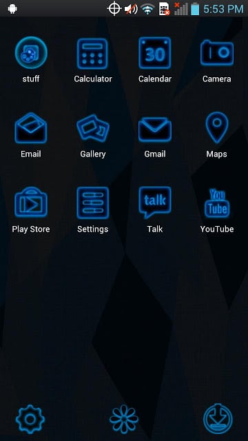 Next Launcher - Blue Theme截图3