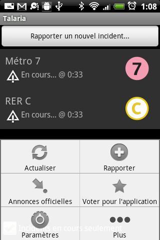 Incidents transports en commun截图4