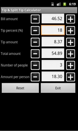 Tip &amp; Split Tip Calculator截图6