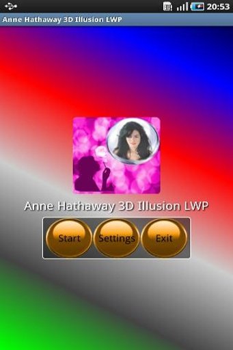 Anne Hathaway 3D Illusion LWP截图2