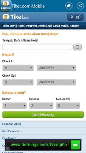 Tiket Pesawat dan Hotel截图5