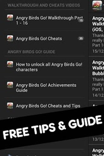 Angry Birds Go Cheats &amp; Tips截图8