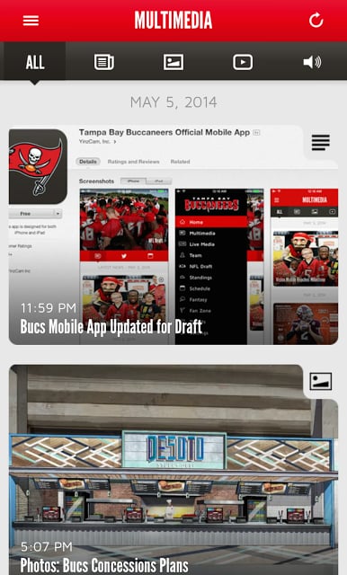 Tampa Bay Buccaneers Mobile截图2