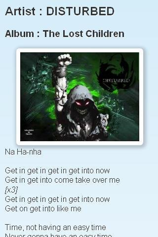 Disturbed Lyrics截图1