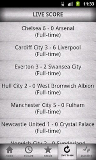 EPL 2013-14 Livescore截图2