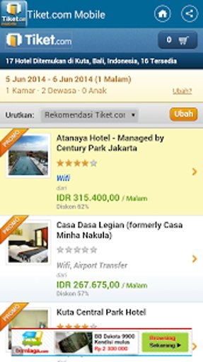 Tiket Pesawat dan Hotel截图1