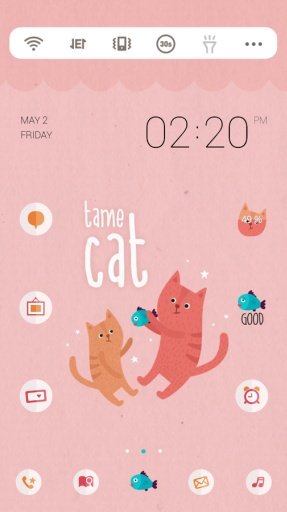 Tame cat dodol launcher theme截图6