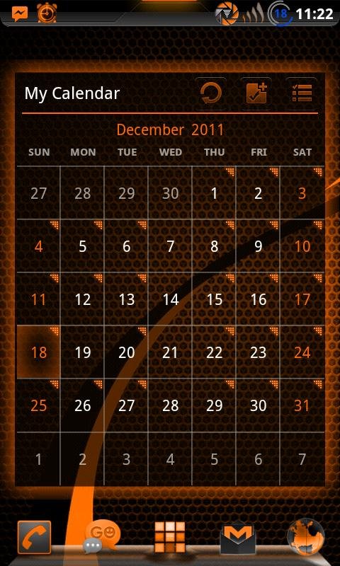 GOWidget SunsetOrangeICS -Free截图4
