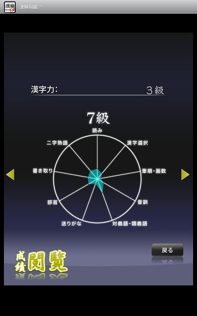 汉字能力検定 あなたは何级？Tab截图3