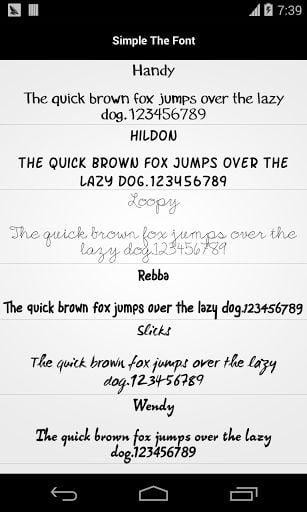 Galaxy Pencil Font fr Flipfont截图2