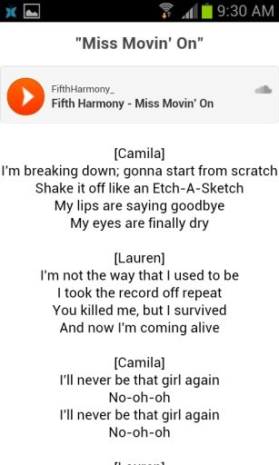 Fifth Harmony Lyrics截图4