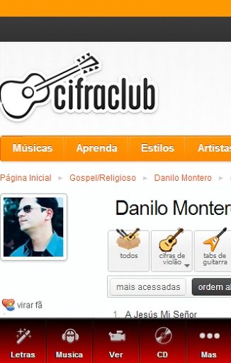 Danilo Montero Pro Letras截图1