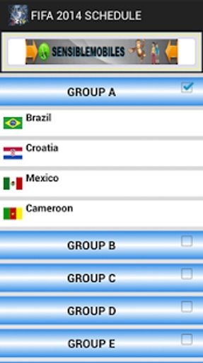 Fifa World Cup 2014 Schedule截图9