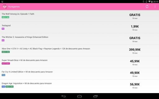 Huntgames: Ofertas Videojuegos截图3