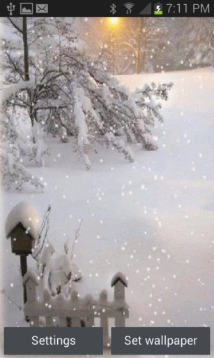 Light In Snow Live Wallpaper截图1