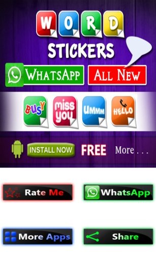 Word Stickers - whats App截图5