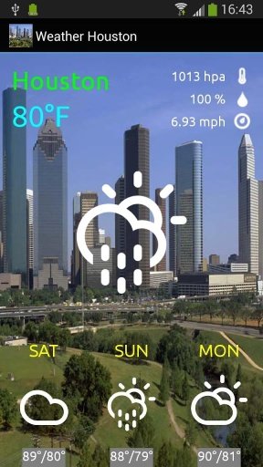 Weather Houston Sun截图1