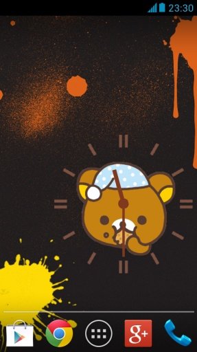 Rilakkuma : Clock Widget 2截图3