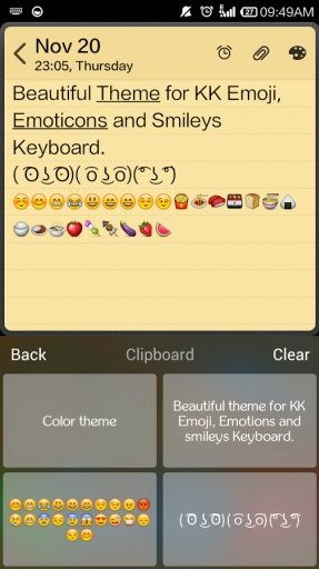 Cute Color Skin Emoji Keyboard截图1