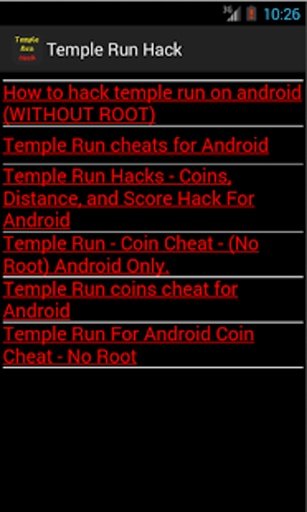 Hack &amp; Cheats for Temple Run截图2