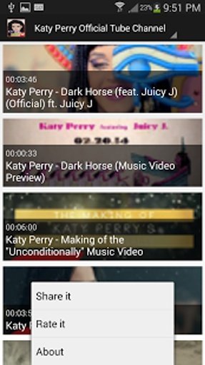 Katy Perry Official Music Tube截图5