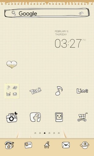 Doodle dodol launcher theme截图3