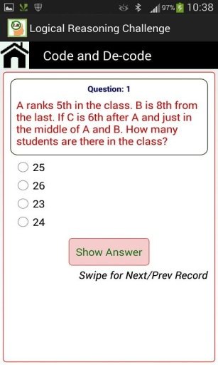 Logical Reasoning Challenge截图1