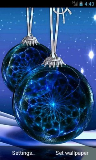 Blue Christmas Live Wallpaper截图4