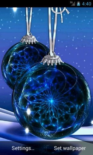 Blue Christmas Live Wallpaper截图2