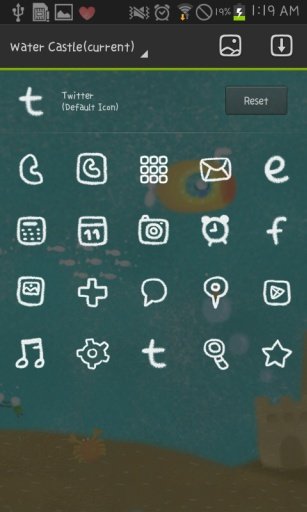 Water Castle go launcher theme截图5