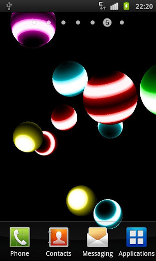 NEON BALL 3D Live Wallpaper截图2