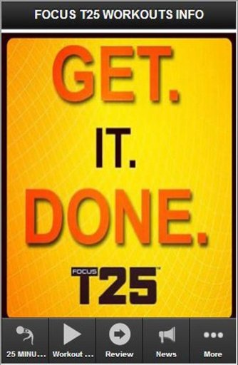 FOCUS T25 WORKOUTS INFO截图3