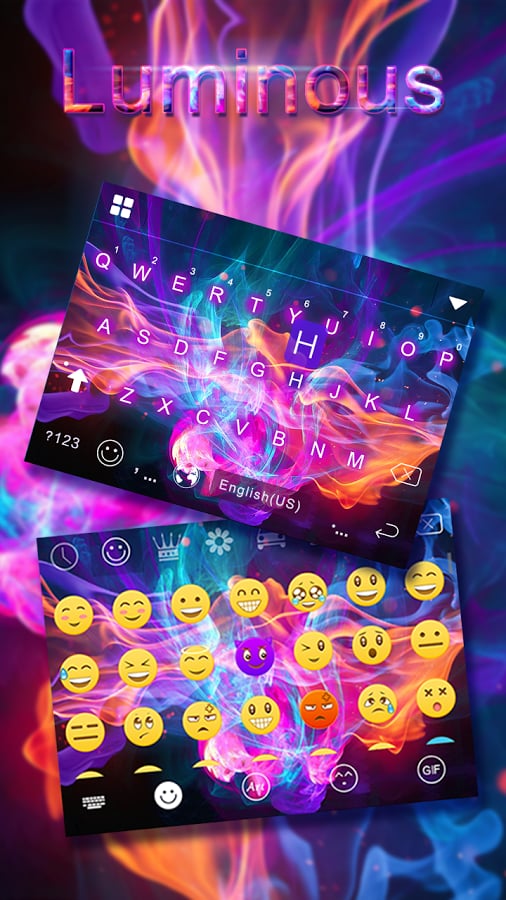 Luminous Kika Keyboard Theme截图1