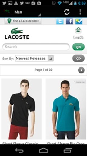 iShop Lacoste截图2