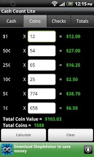 Cash Count Lite截图1