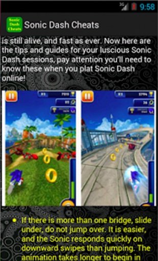 Cheats &amp; Guide for Sonic Dash截图1