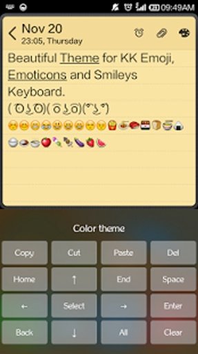 Cute Color Skin Emoji Keyboard截图4