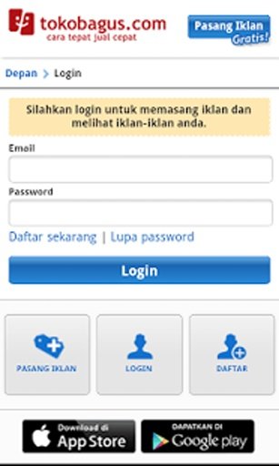 Mobile Web Tokobagus.com截图5