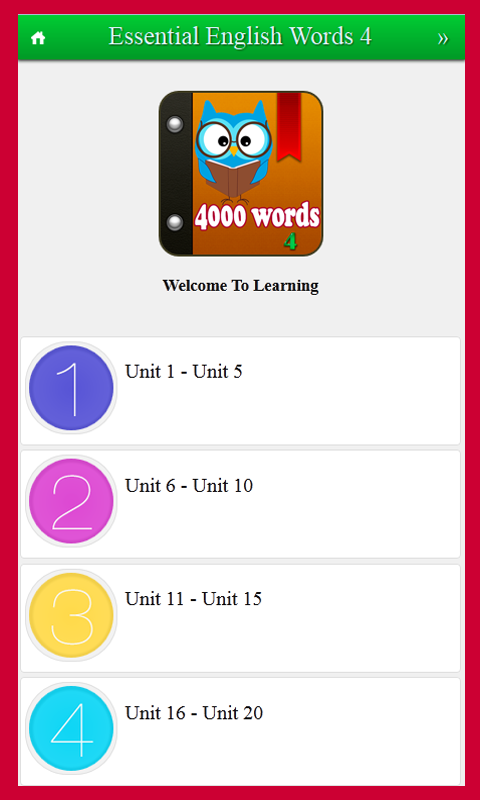 Learn 4000 English Words 4截图1