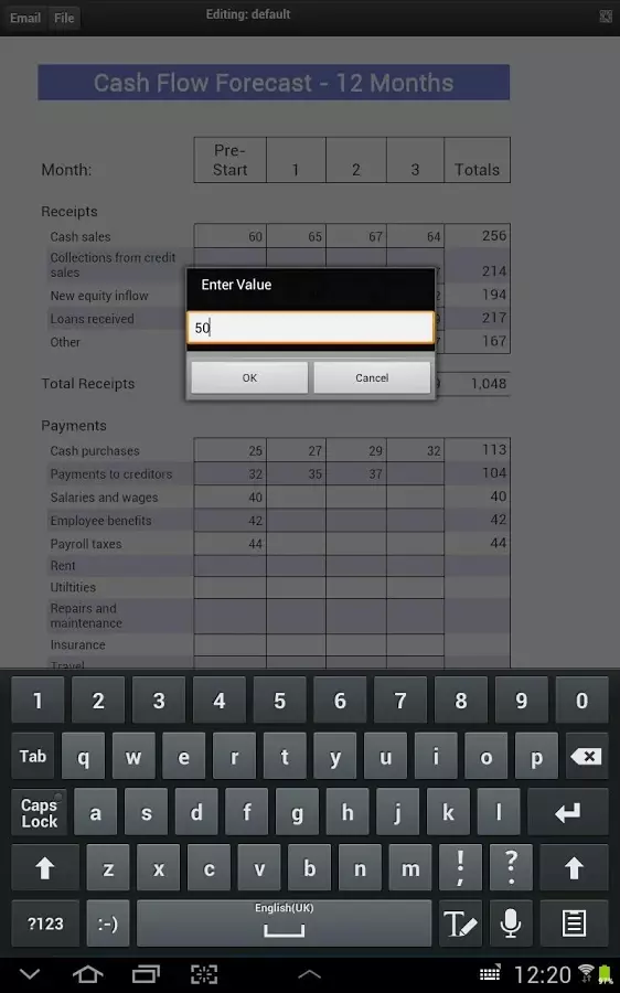 Yearly Cash Flow Forecast截图4