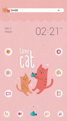 Tame cat dodol launcher theme截图1