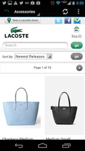 iShop Lacoste截图4