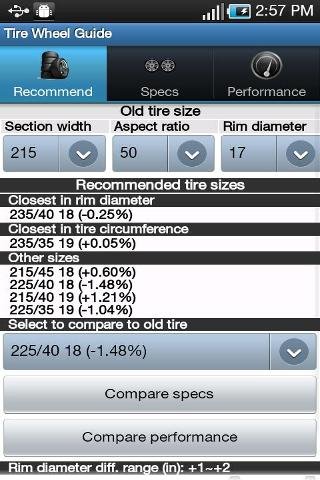 Tire Size Calculator and Guide截图3