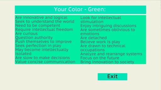颜色心理性格测试截图1