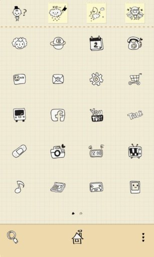 Doodle dodol launcher theme截图1