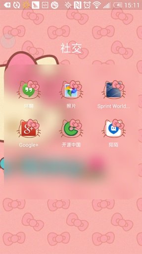 Hello Kitty Launcher theme截图4