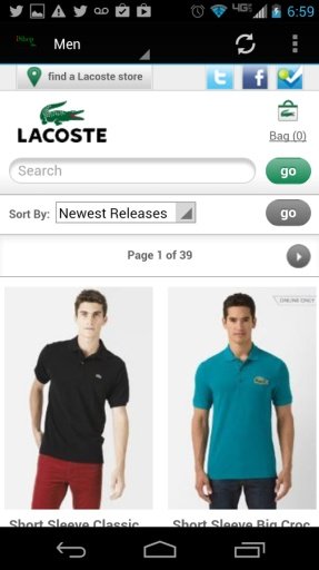 iShop Lacoste截图3