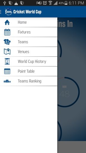 Cricket World Cup Fixtures截图5